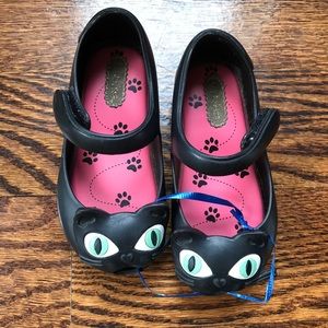 Mini Melissa Black Cat Shoe
